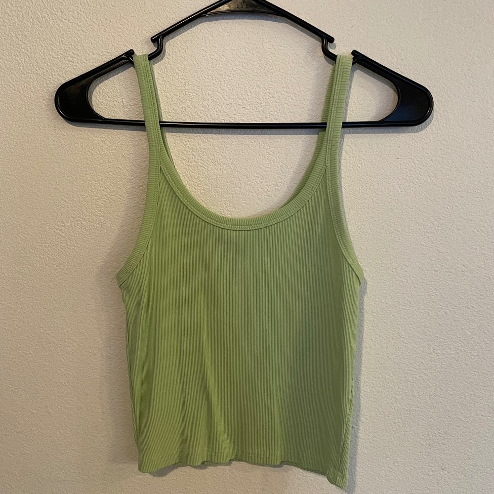 Cropped Green Tank